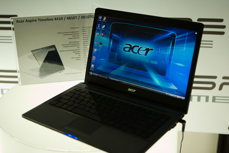 Acer Презентация ноутбуков TimeLine