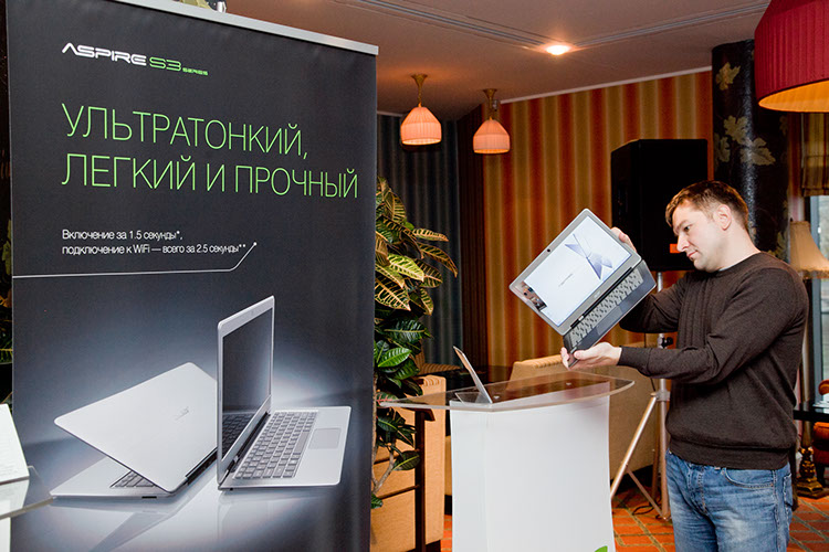 Презентация ультрабуков Acer Aspire S